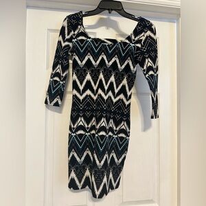 Adorable black and white mini dress